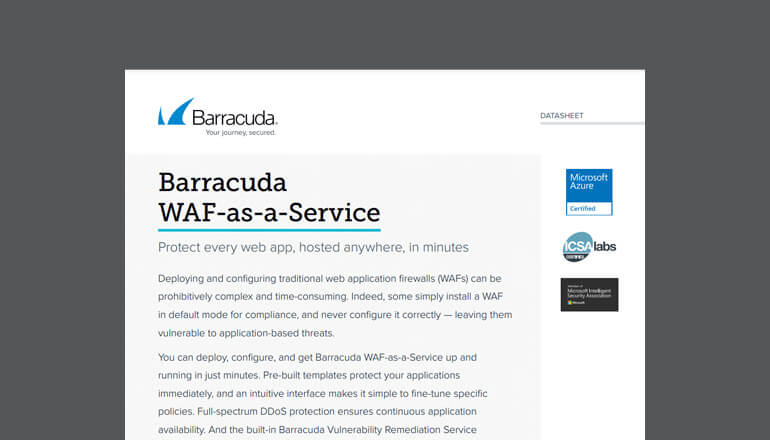 Article Barracuda WAF-as-a-Service for Azure  Image