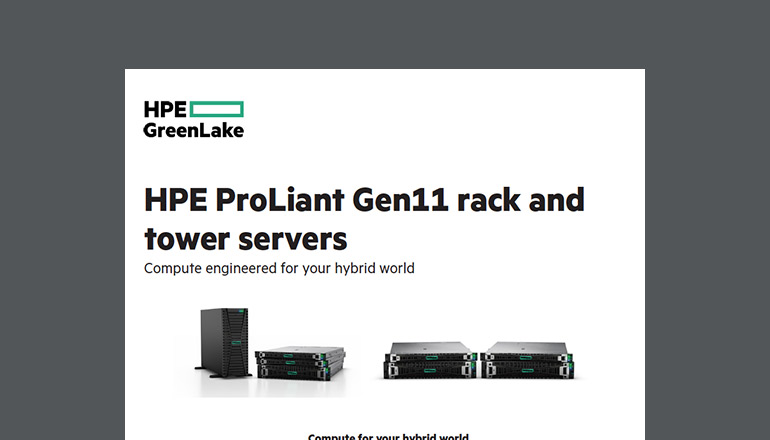 Article HPE ProLiant Gen11 Rack and Tower Servers  Image