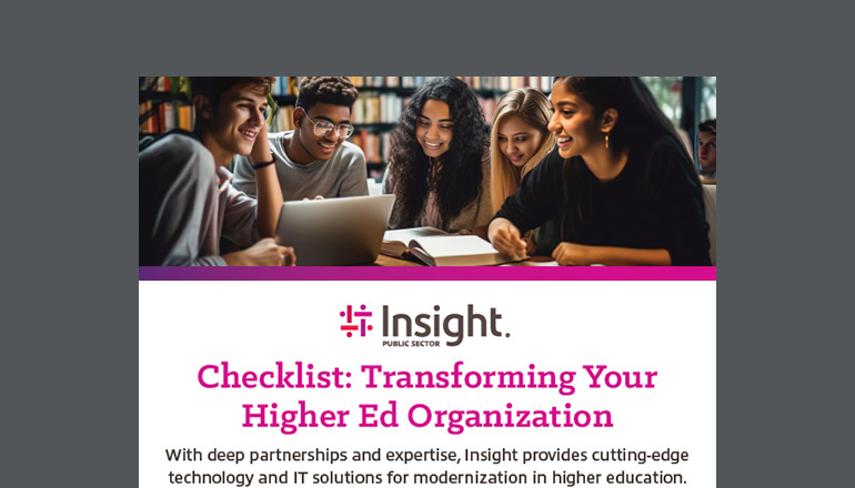 Article Checklist: Transforming Your Higher Ed Organization  Image