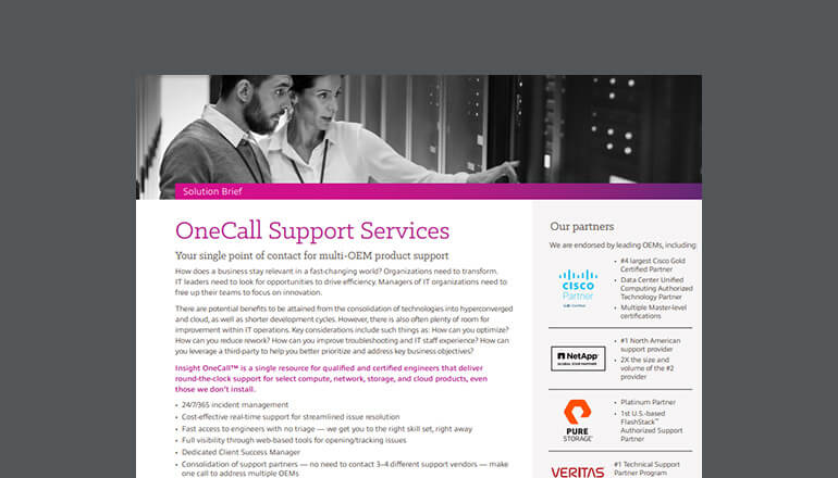 Article Insight OneCall Support Services Image