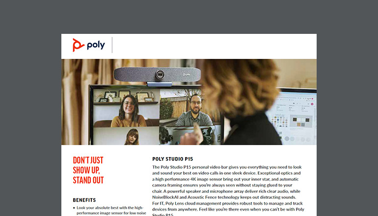 Article Don’t Just Show Up, Stand Out | Poly Studio P15 Image