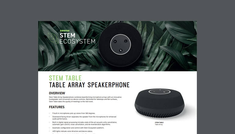 Article Stem Table Array Speakerphone Image