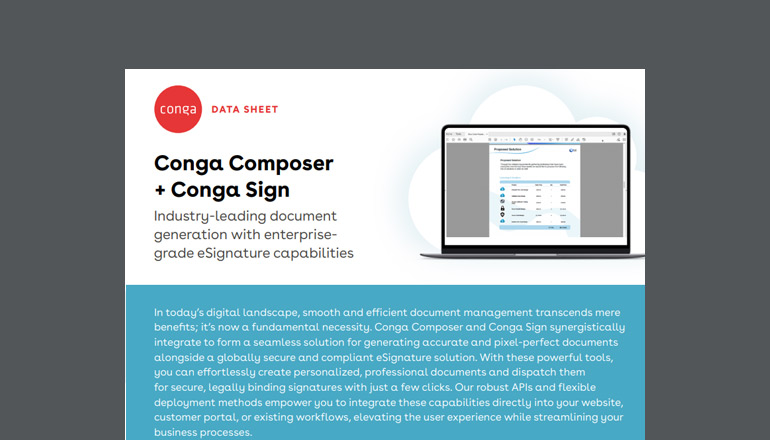Article Conga Composer and Conga Sign  Image