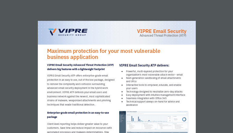 Article VIPRE Email Security Advanced Threat Protection  Image