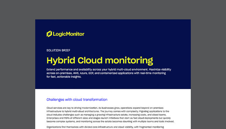 Article LogicMonitor Hybrid Cloud Monitoring  Image