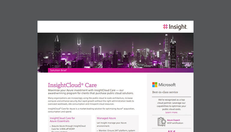 Article InsightCloud Care for Azure Image