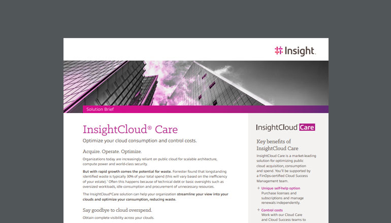 Article InsightCloud Care for Microsoft 365, Azure, AWS and Google Cloud  Image