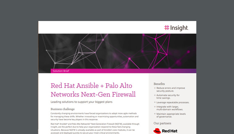 Article Red Hat Ansible + Palo Alto Networks Next-Gen Firewall Image