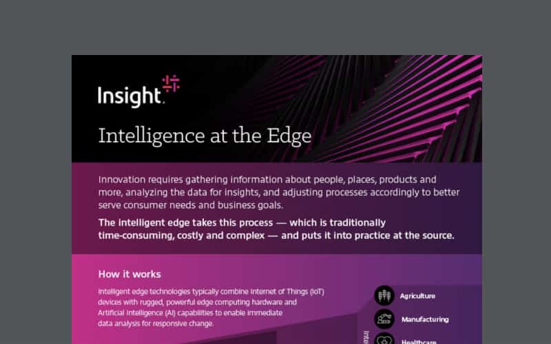Intelligence at the Edge infographic