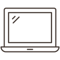 End-user laptop icon
