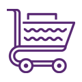 Retail cart icon
