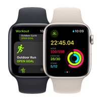 Apple Watch Series 8 workout screen display
