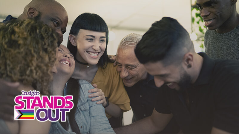 Insight Stands Out Business team celebrate eachother