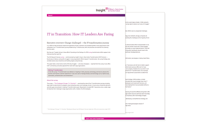 IT in Transition: How IT Leaders Are Faring