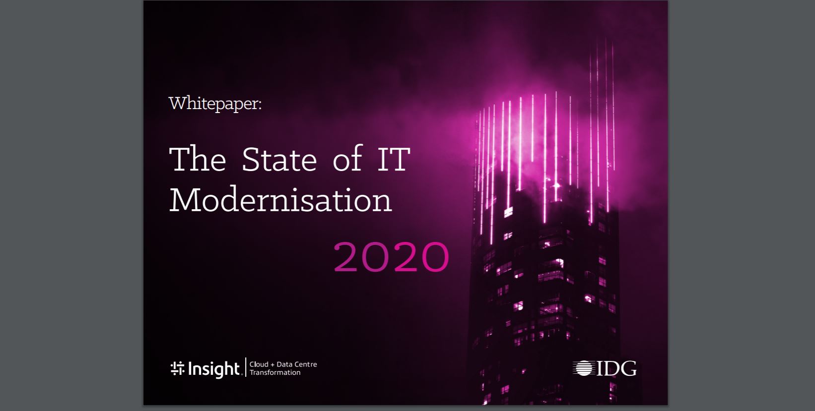 Cover of the State of IT Modernization 2020 ebook