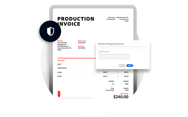 production invoice