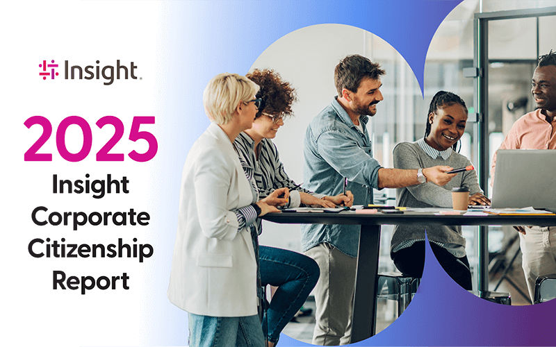 2025 Insight Corporate Citizenship Report Cover of the 2025 Insight Corporate Citizenship Report