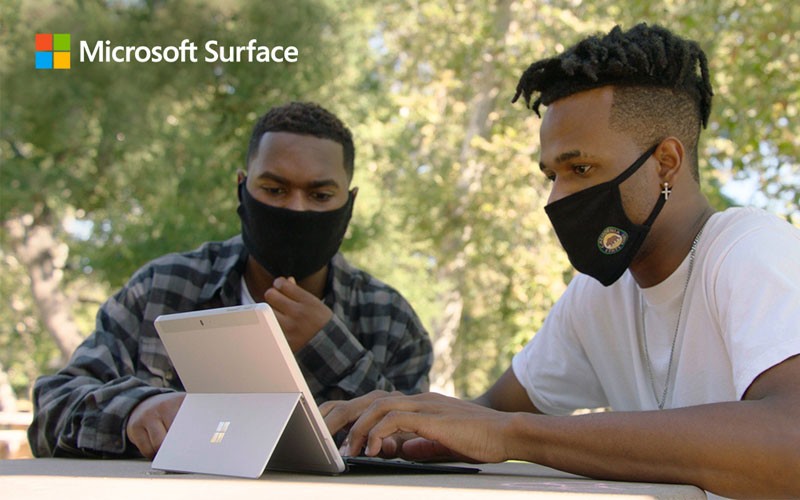 Connect and GO with Microsoft Surface Laptops.
