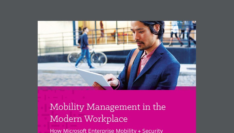 Mobility Management in the Modern Workplace ebook thumbnail