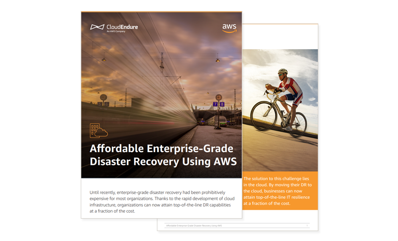 Affordable Enterprise-Grade Disaster Recovery Using AWS Affordable Enterprise-Grade Disaster Recovery Using AWS asset cover