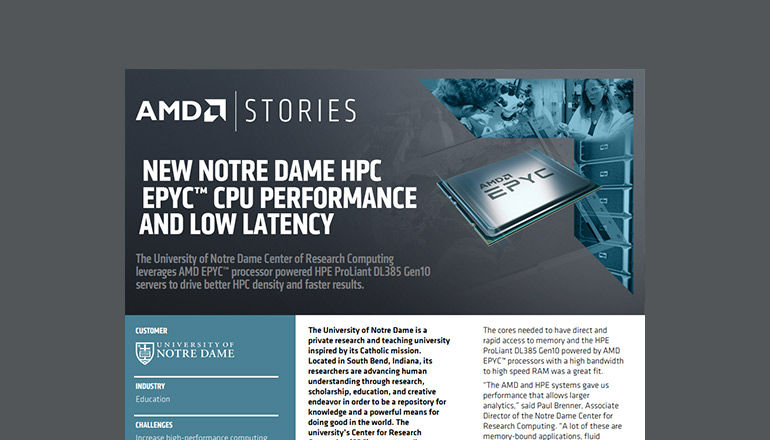 New Notre Dame HPC EPYC CPU Performance and Low Latency Thumbnail of asset available to download below