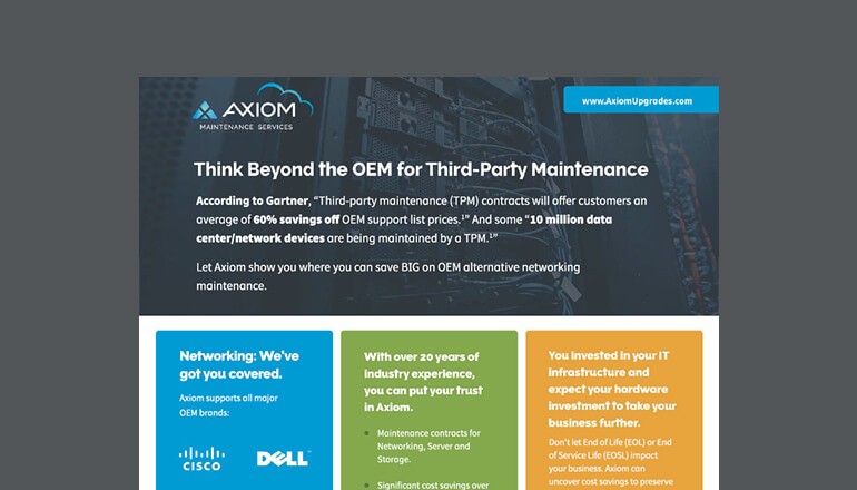 Think Beyond OEM for Third-Party Maintenance thumbnail