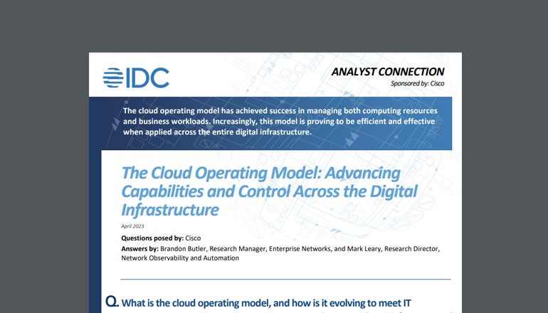 Cisco IDC Cloud Operating Model Thumbnail of asset available to download below