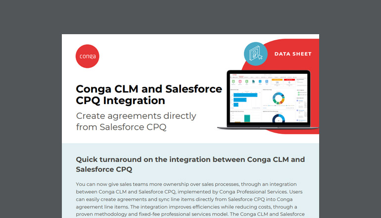 Conga CLM and Salesforce CPQ integration thumbnail