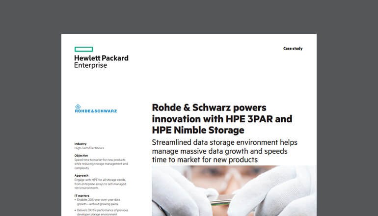 Cover of HPE Storage Powers Innovation Case Study available to download below