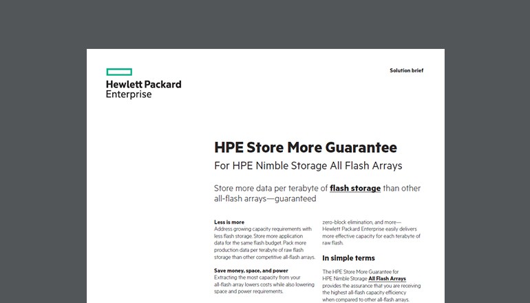 HPE Store More Guarantee for HPE Nimble thumbnail
