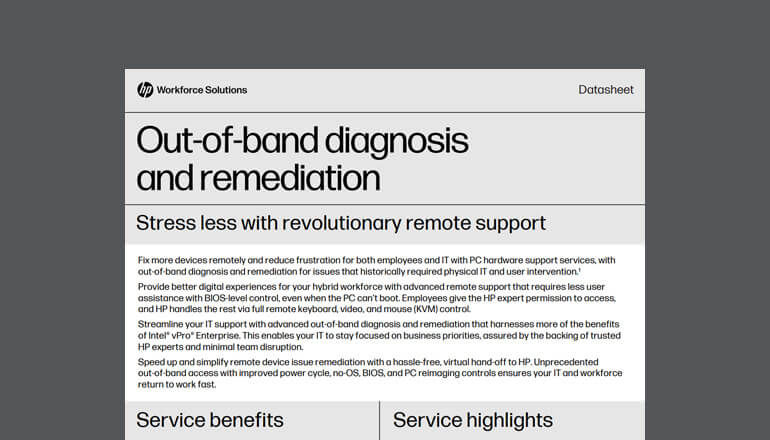 Out-of-Band Diagnosis & Remediation Thumbnail of asset available to download below