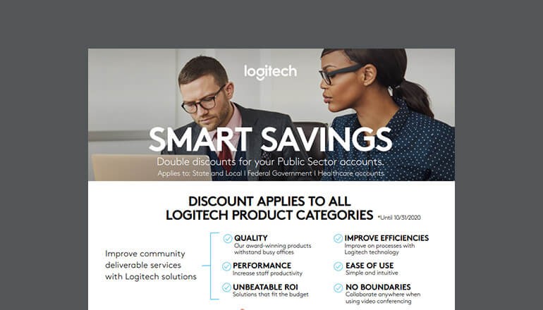 Cover of Logitech Special Pricing for Public Sector available to download below.