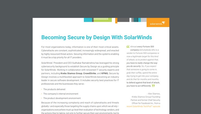 Cover of SolarWinds asset available to download below.