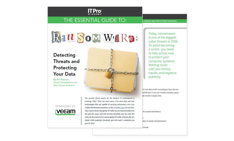 The Essential Guide to Ransomware Thumbnail of whitepaper available by registering to download