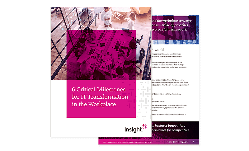 6 Milestones for IT Workplace Transformation cover