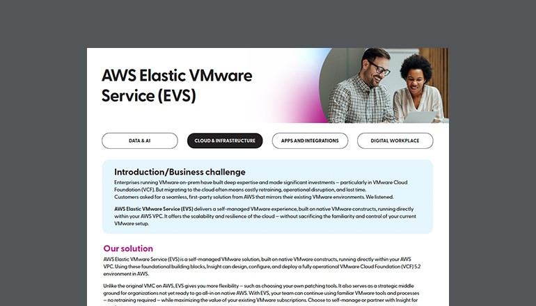 AWS Elastic VMware Service (EVS) Thumbnail of asset available to download below