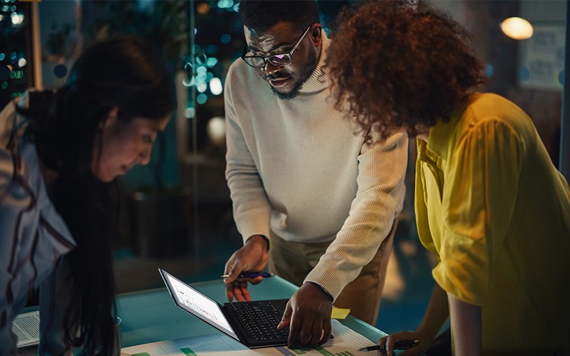 A single leaked password can bring a company down if it falls into the wrong hands Group colleague meeting