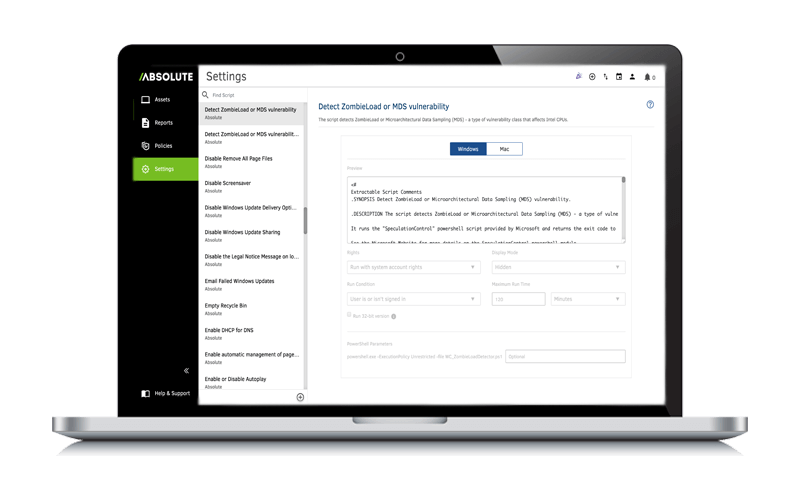 Absolute Endpoint Data Discovery delivers complete, continuous assessments of your data Absolute Endpoint Data Discovery screenshot