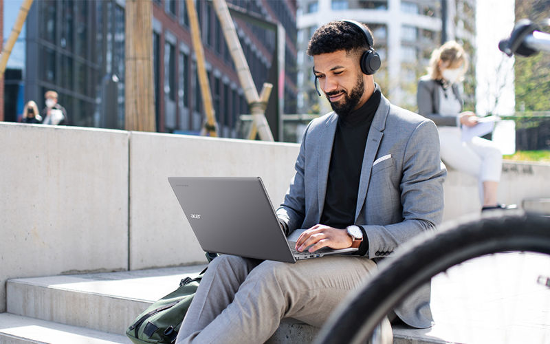 Built for hybrid work Woman working at home