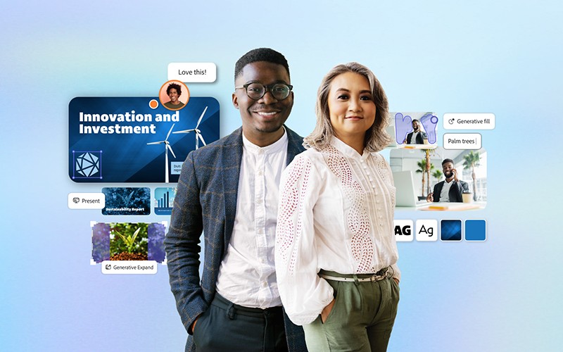 Adobe Express and AI Assistant Adobe Express graphic