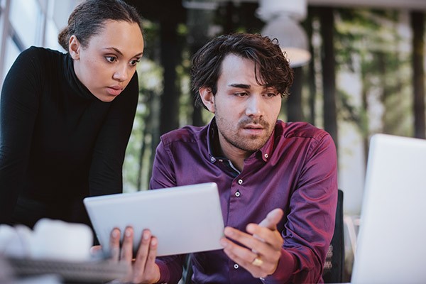 Secure your data access Team discusses data found on notebook computer