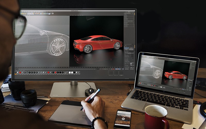 BenQ PD Series’ DesignVue Monitors Designer using BenQ PD Series’ DesignVue Monitors