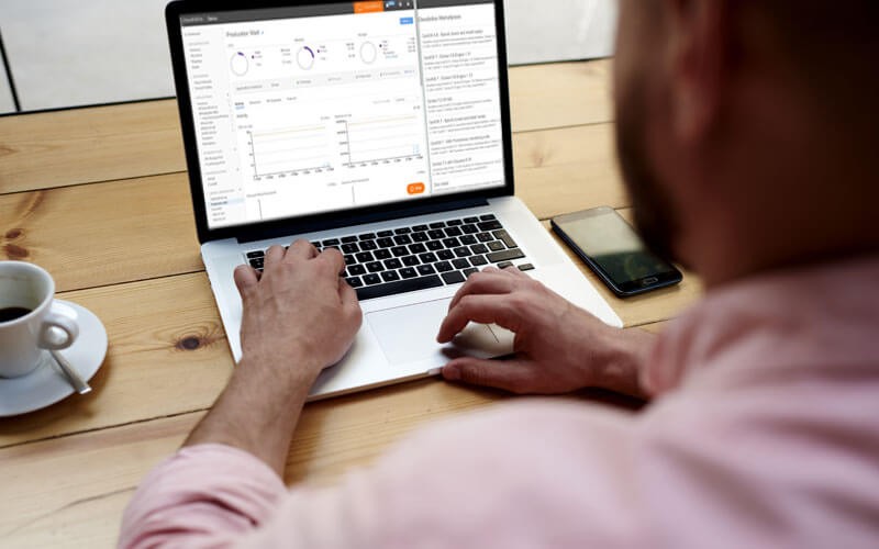 Cloudistics Launchpad Enterprise Edition Male user using Cloudistics solution