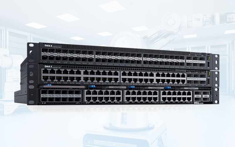 This open network ecosystem simplifies data centers and end-user networking Dell PowerSwitch image
