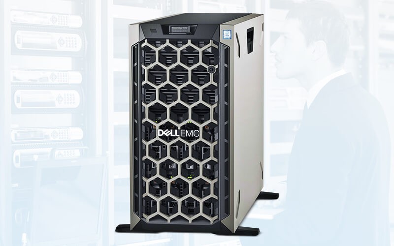 The Dell EMC™ PowerEdge™ portfolio of tower servers offers flexible configurations Dell PowerEdge tower image