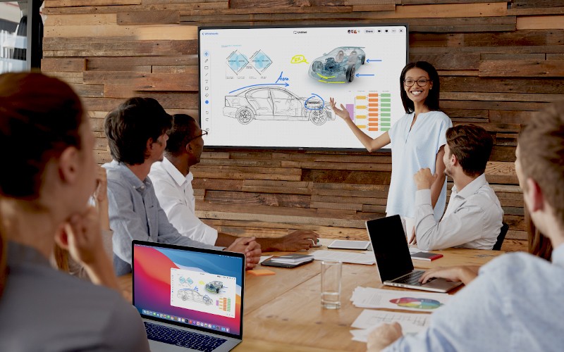 DTEN solutions are equipped to scale as you need it Professionals on a meeting