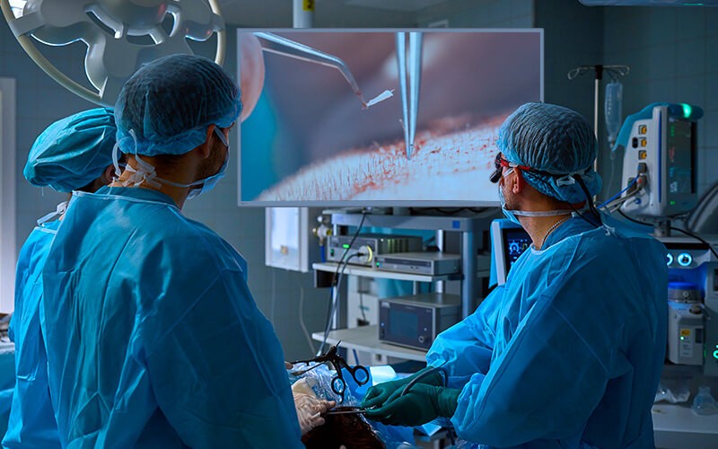 Reliable displays for the operating room EIZO display being used in operating room