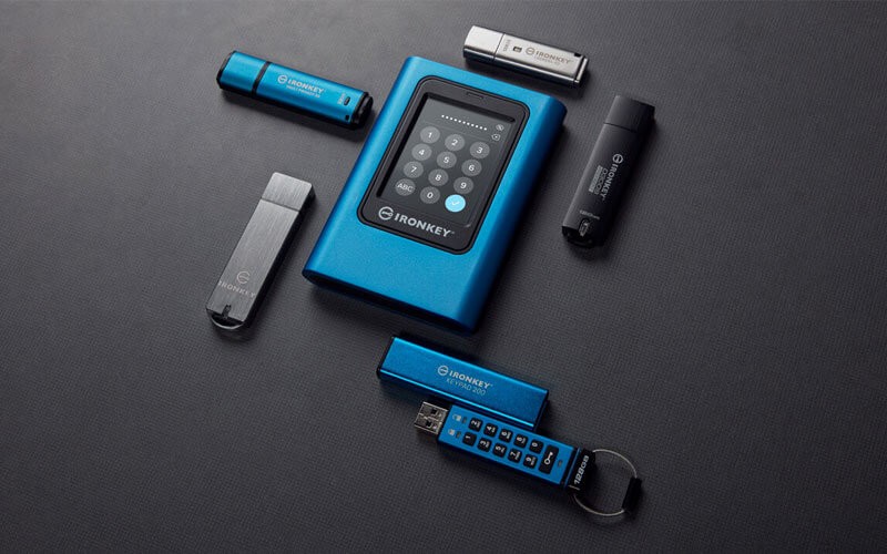 Stay protected with encrypted drives. Encrypted drives