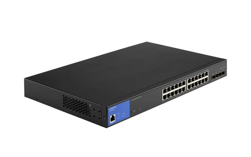Linksys managed switches provide a secure network Linksys switch LGS308MP product