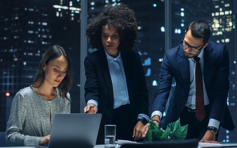 Eliminating threats before they enter your network is key to every cybersecurity strategy. Professionals collaborating